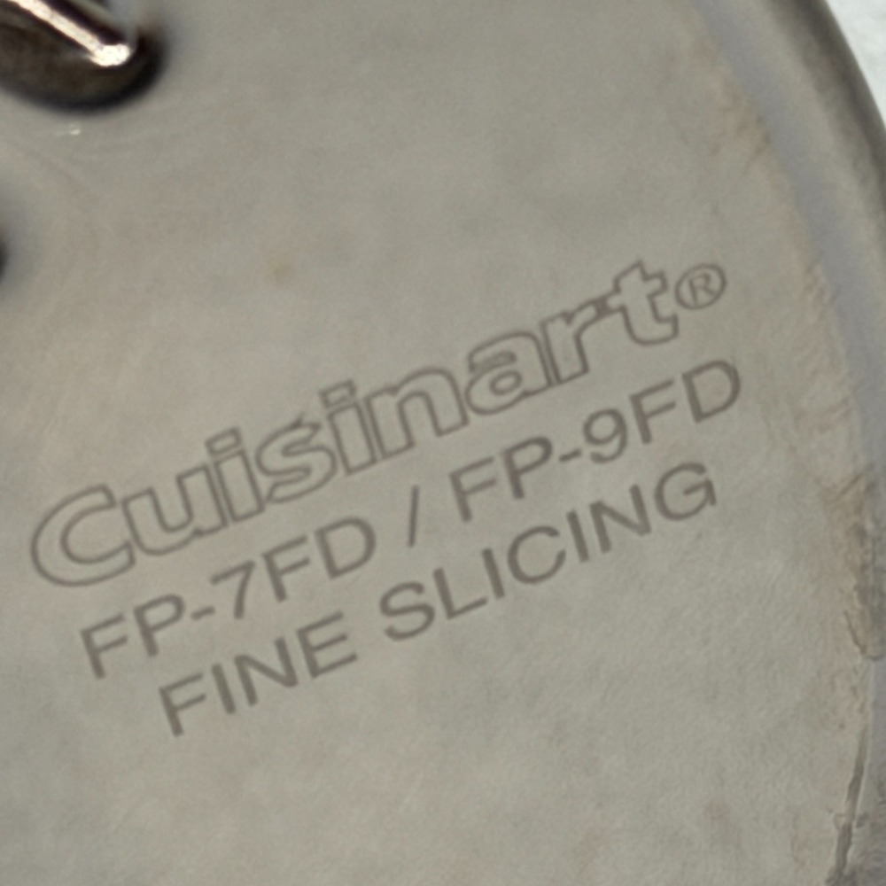 Cuisinart Food Pro FP-7 FP-9 Fine Medium Slice Shred Disc Set FP-7FD 9FD 7MD 9MD - Picture 3 of 3